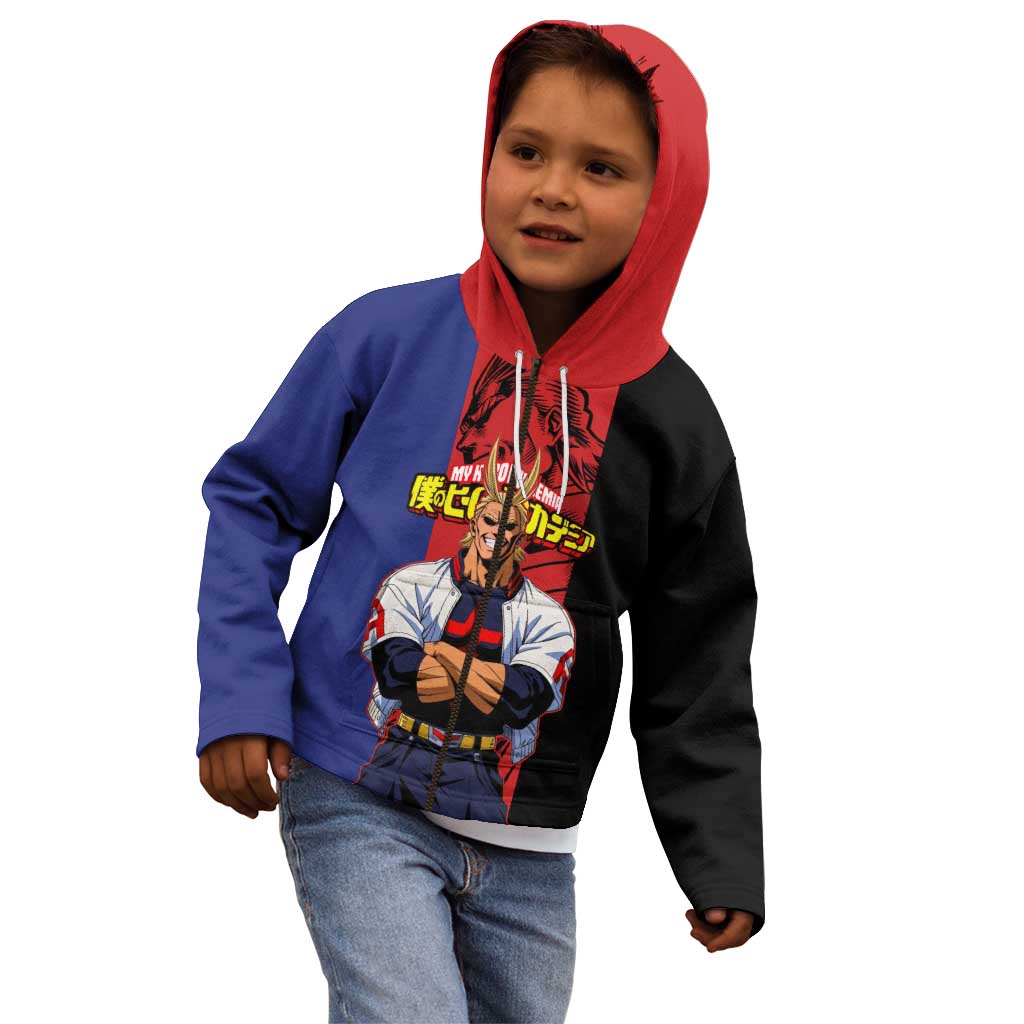 All Might My Hero Academia Kid Hoodie Red and Blue Theme - The Mazicc