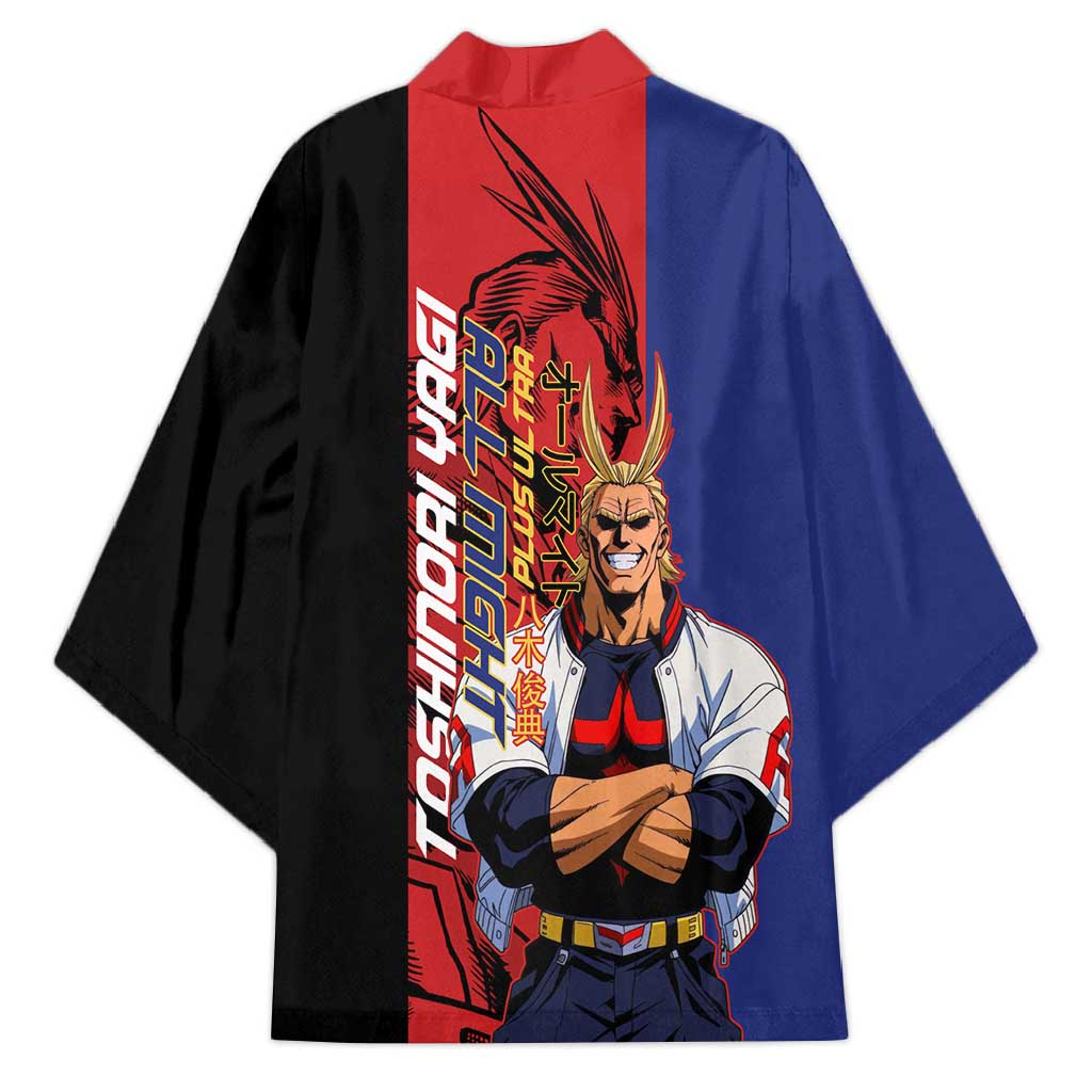 All Might My Hero Academia Kimono Red and Blue Theme - The Mazicc