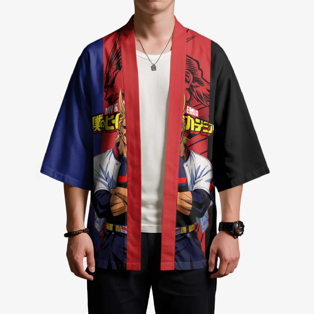 All Might My Hero Academia Kimono Red and Blue Theme - The Mazicc