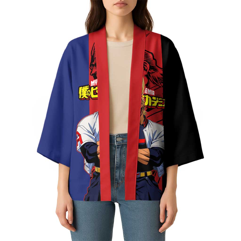 All Might My Hero Academia Kimono Red and Blue Theme - The Mazicc