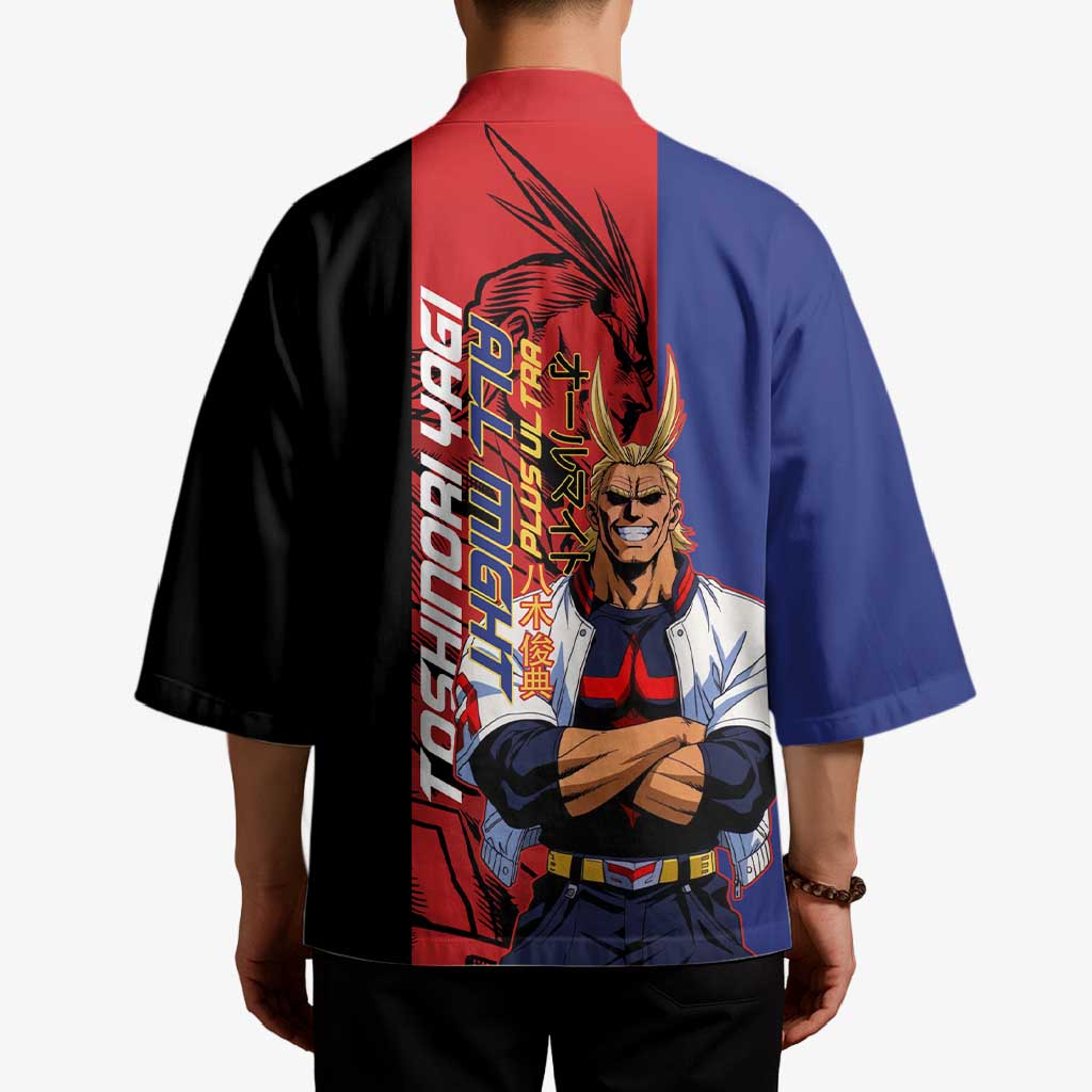 All Might My Hero Academia Kimono Red and Blue Theme - The Mazicc