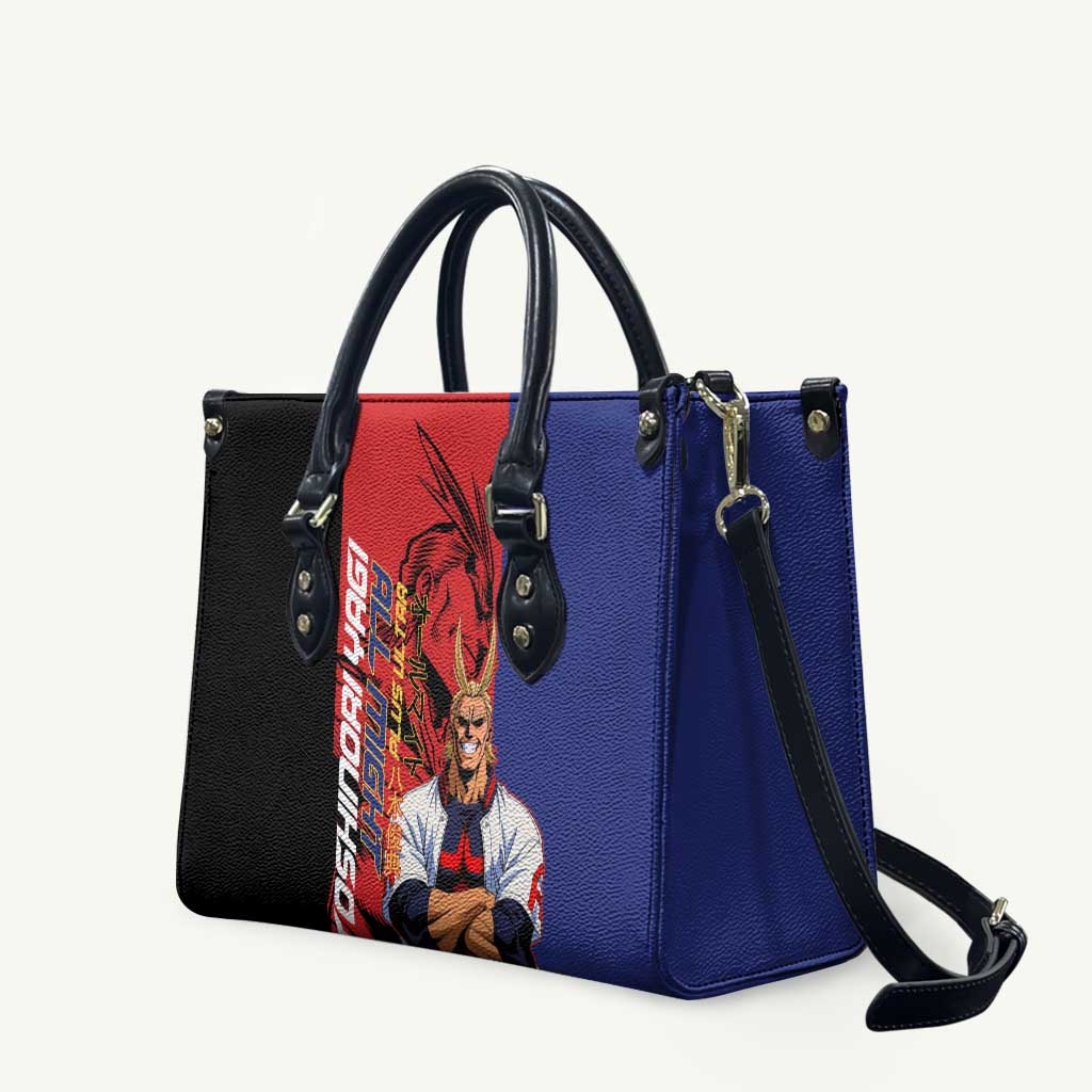 All Might My Hero Academia Leather Bag Red and Blue Theme - The Mazicc