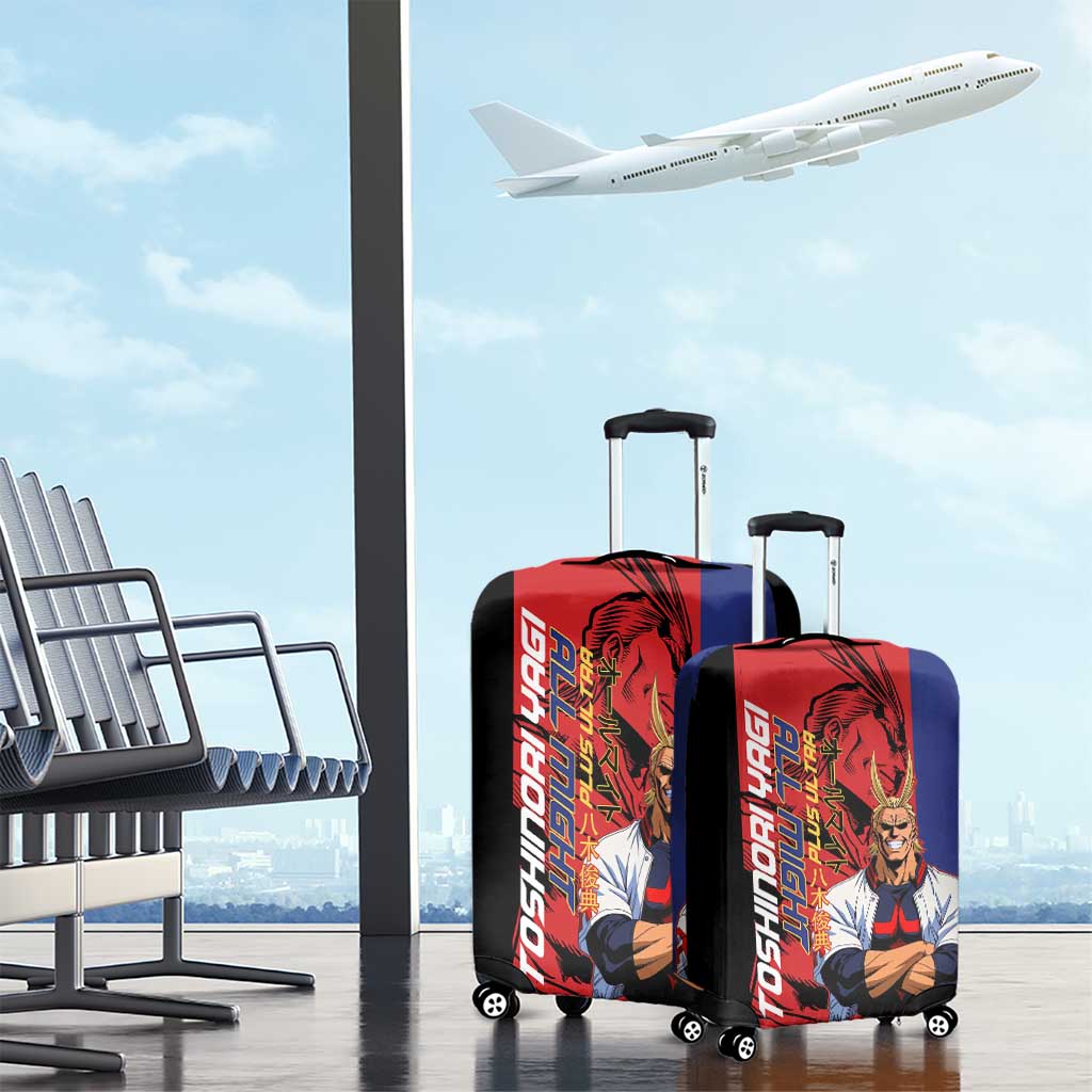 All Might My Hero Academia Luggage Cover Red and Blue Theme - The Mazicc