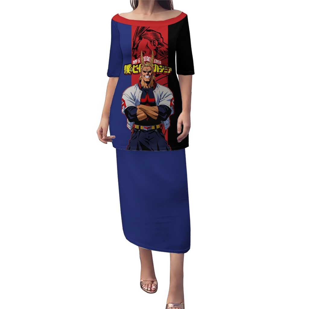 All Might My Hero Academia Puletasi Red and Blue Theme - The Mazicc