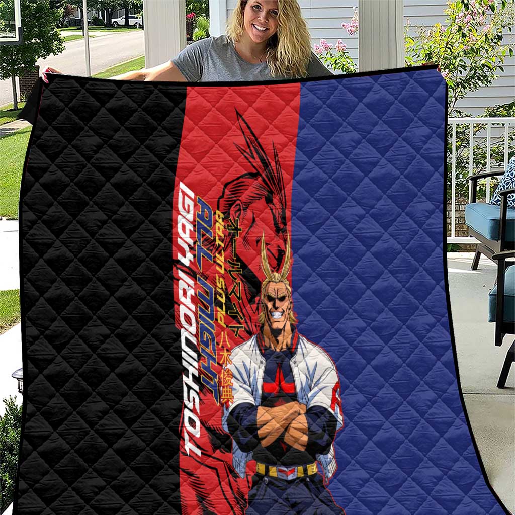 All Might My Hero Academia Quilt Red and Blue Theme - The Mazicc