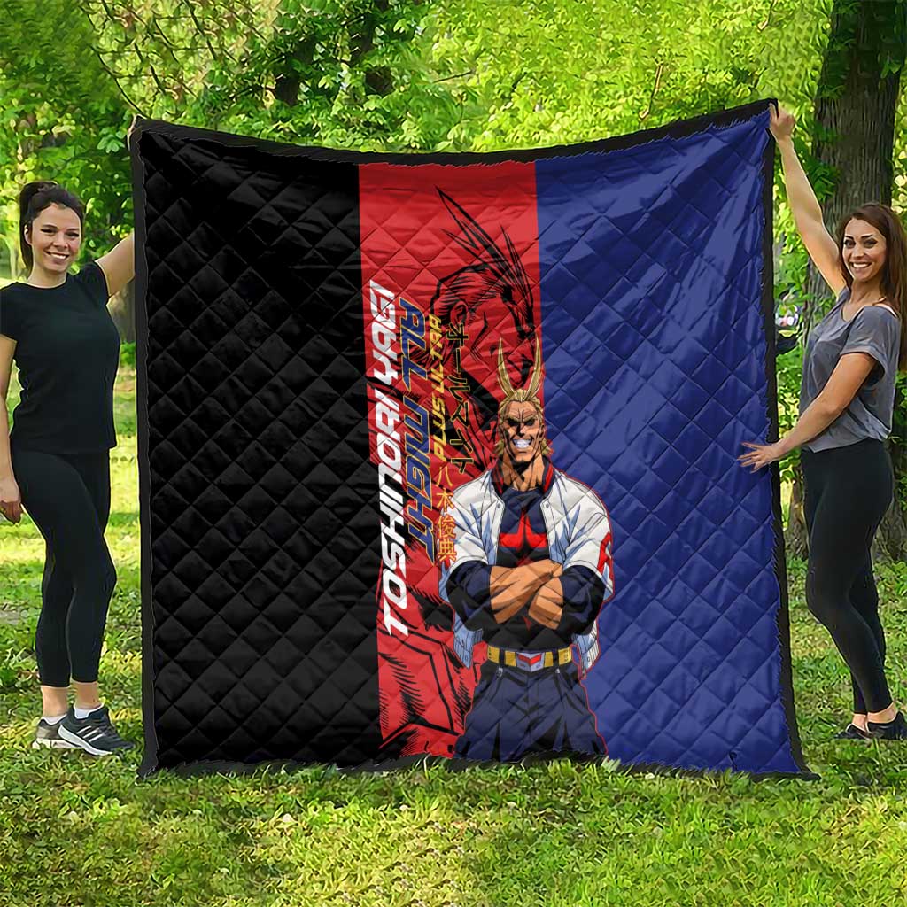 All Might My Hero Academia Quilt Red and Blue Theme - The Mazicc