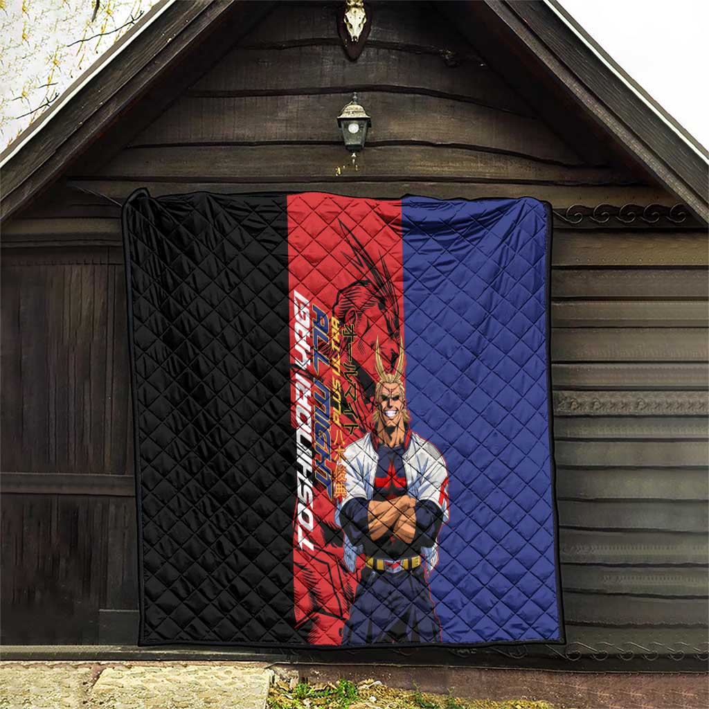 All Might My Hero Academia Quilt Red and Blue Theme - The Mazicc
