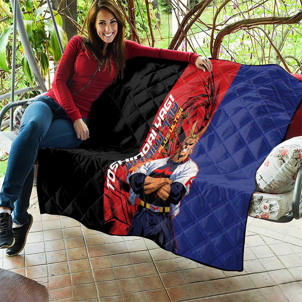 All Might My Hero Academia Quilt Red and Blue Theme - The Mazicc