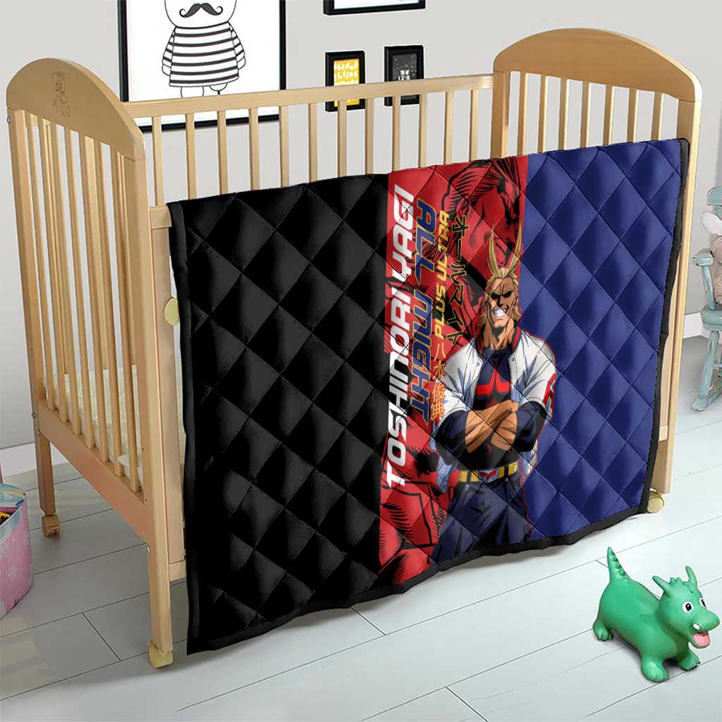 All Might My Hero Academia Quilt Red and Blue Theme - The Mazicc