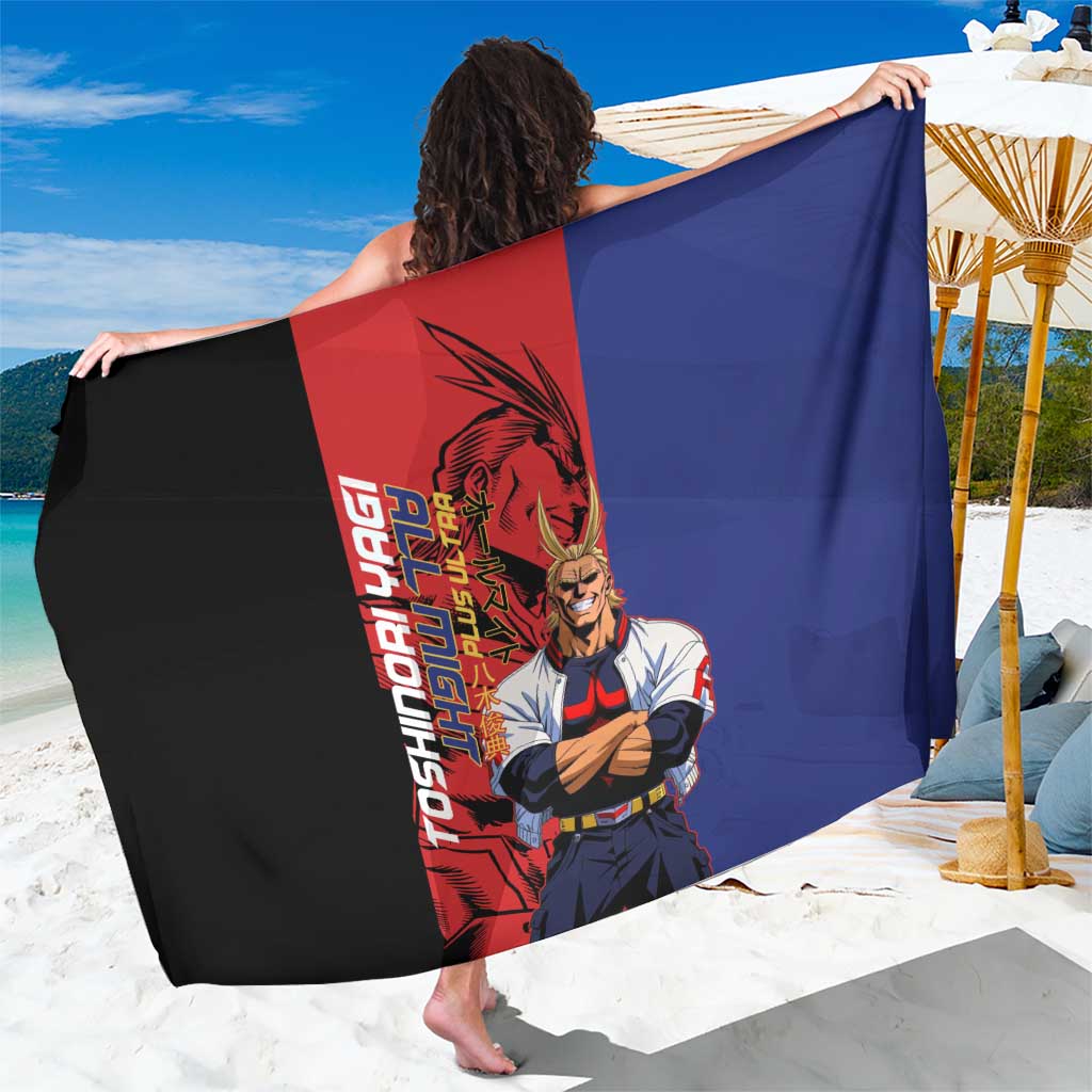 All Might My Hero Academia Sarong Red and Blue Theme - The Mazicc