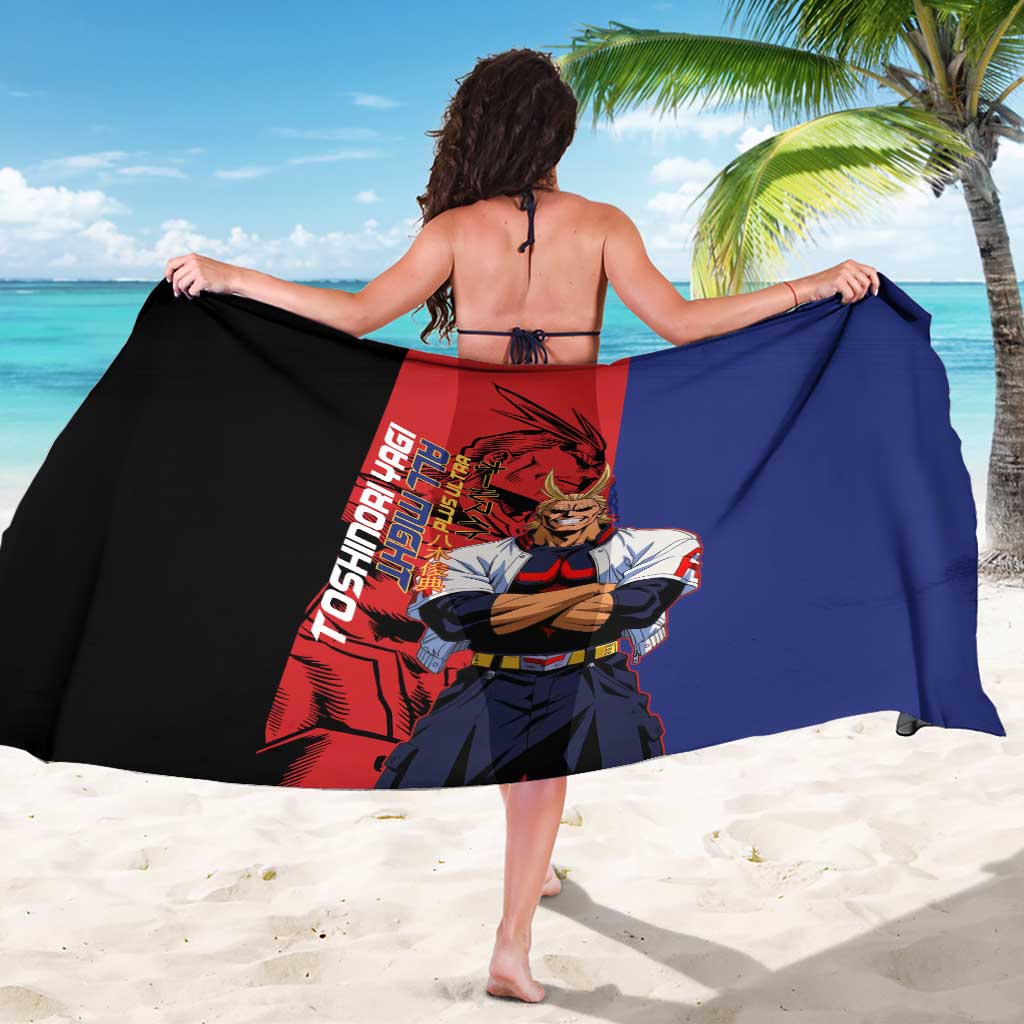 All Might My Hero Academia Sarong Red and Blue Theme - The Mazicc
