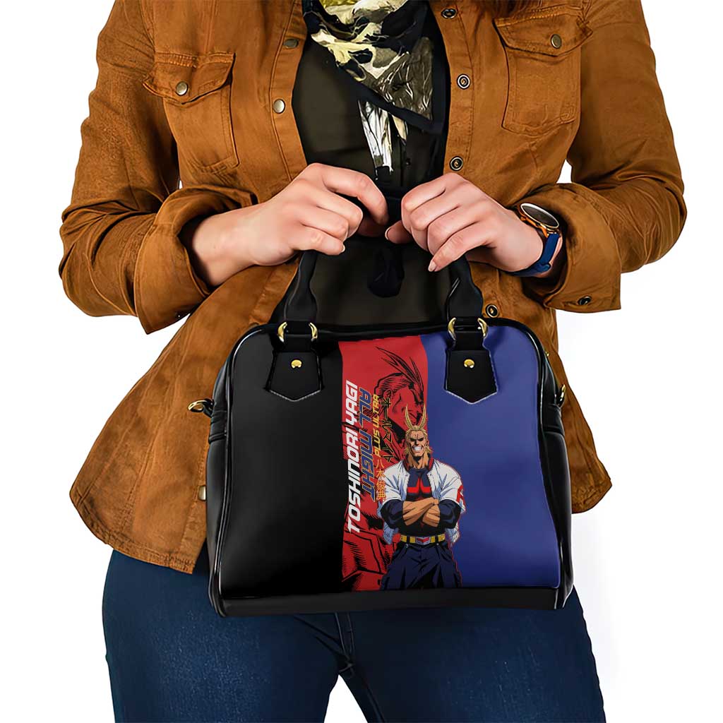 All Might My Hero Academia Shoulder Handbag Red and Blue Theme - The Mazicc