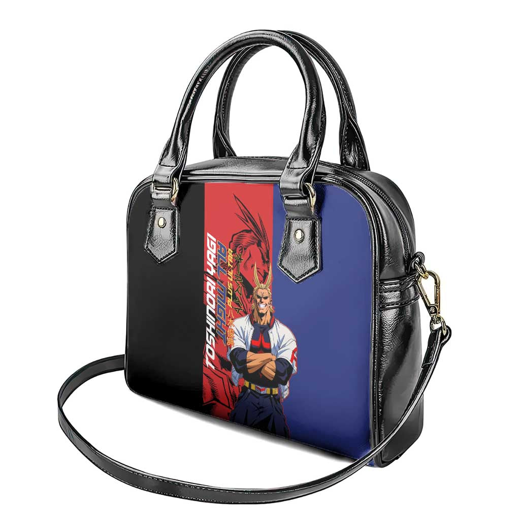 All Might My Hero Academia Shoulder Handbag Red and Blue Theme - The Mazicc