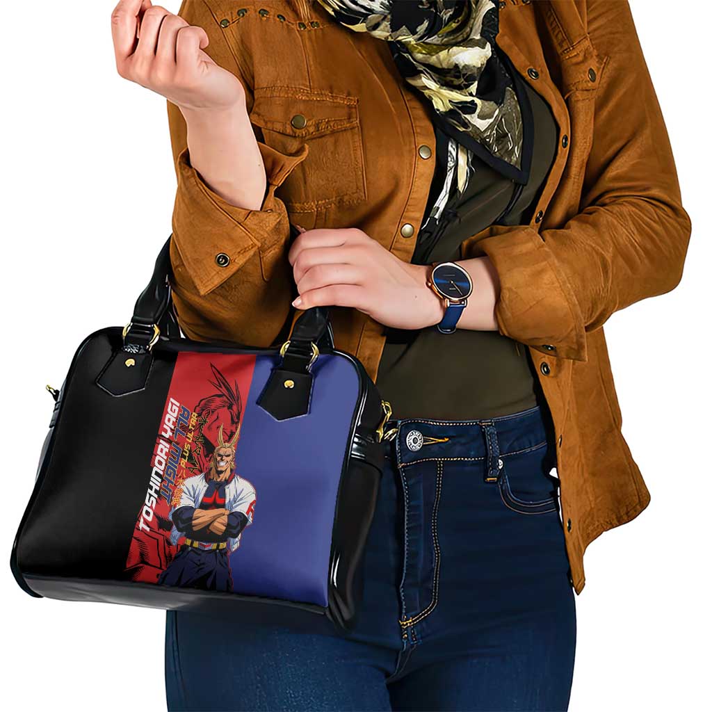 All Might My Hero Academia Shoulder Handbag Red and Blue Theme - The Mazicc
