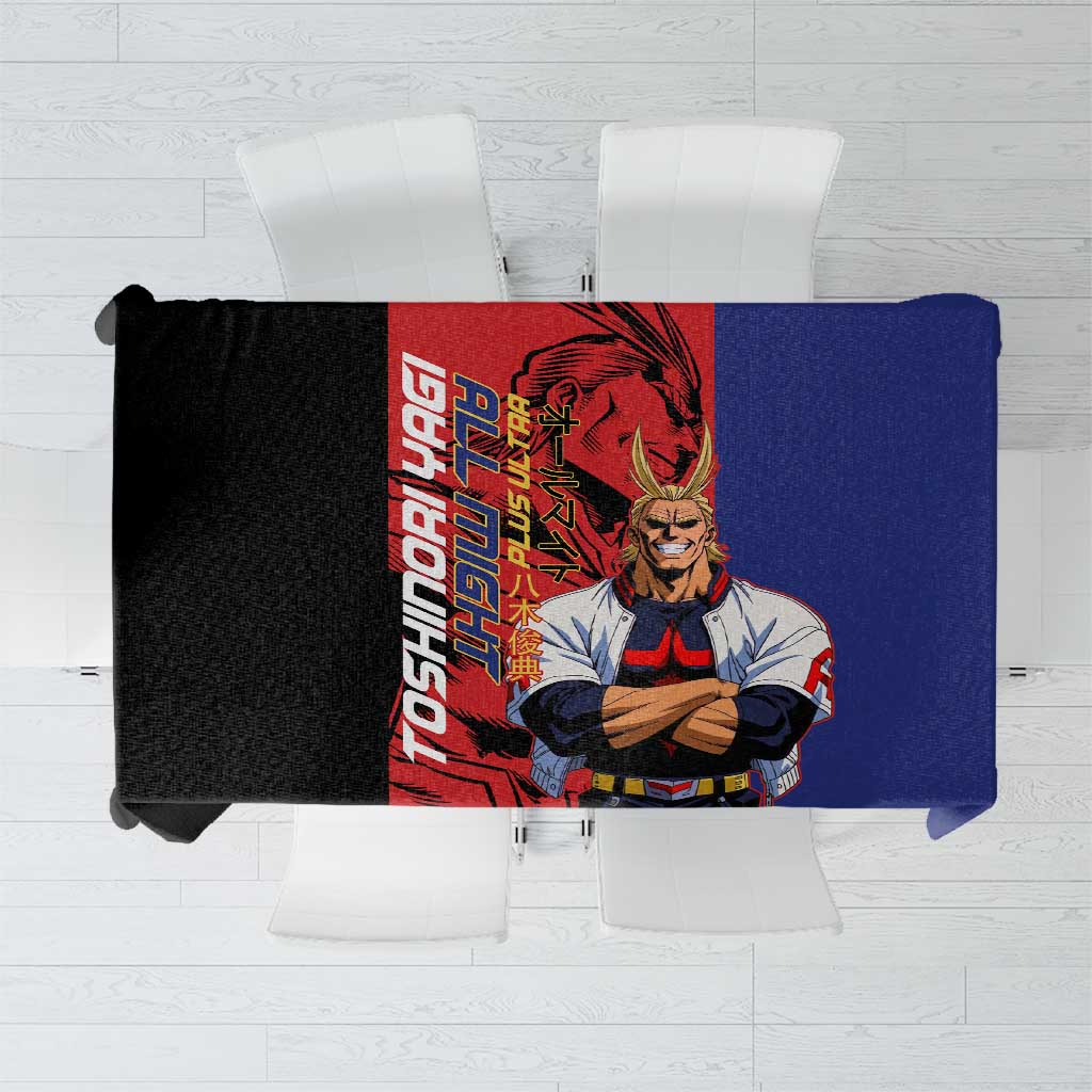 All Might My Hero Academia Tablecloth Red and Blue Theme - The Mazicc