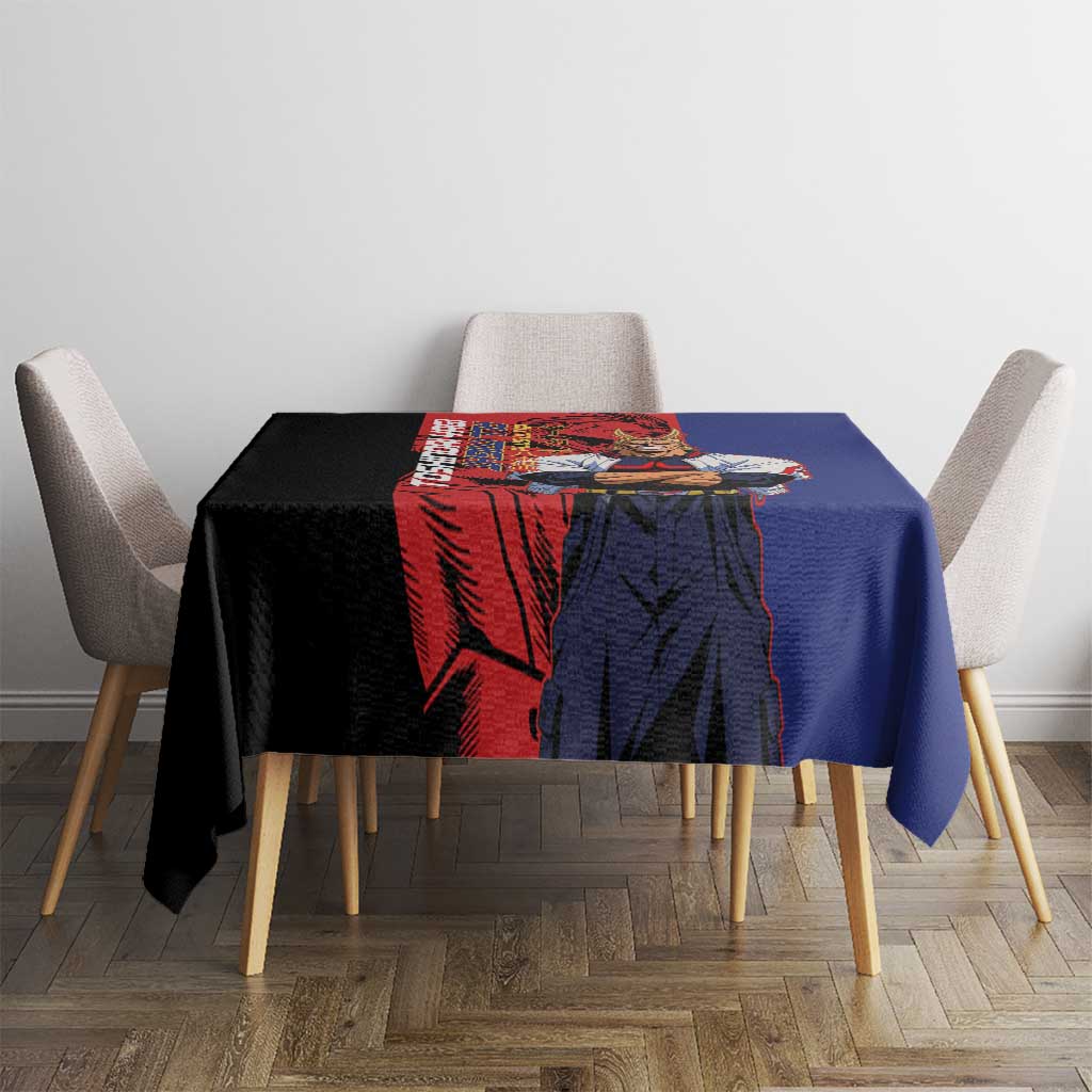 All Might My Hero Academia Tablecloth Red and Blue Theme - The Mazicc