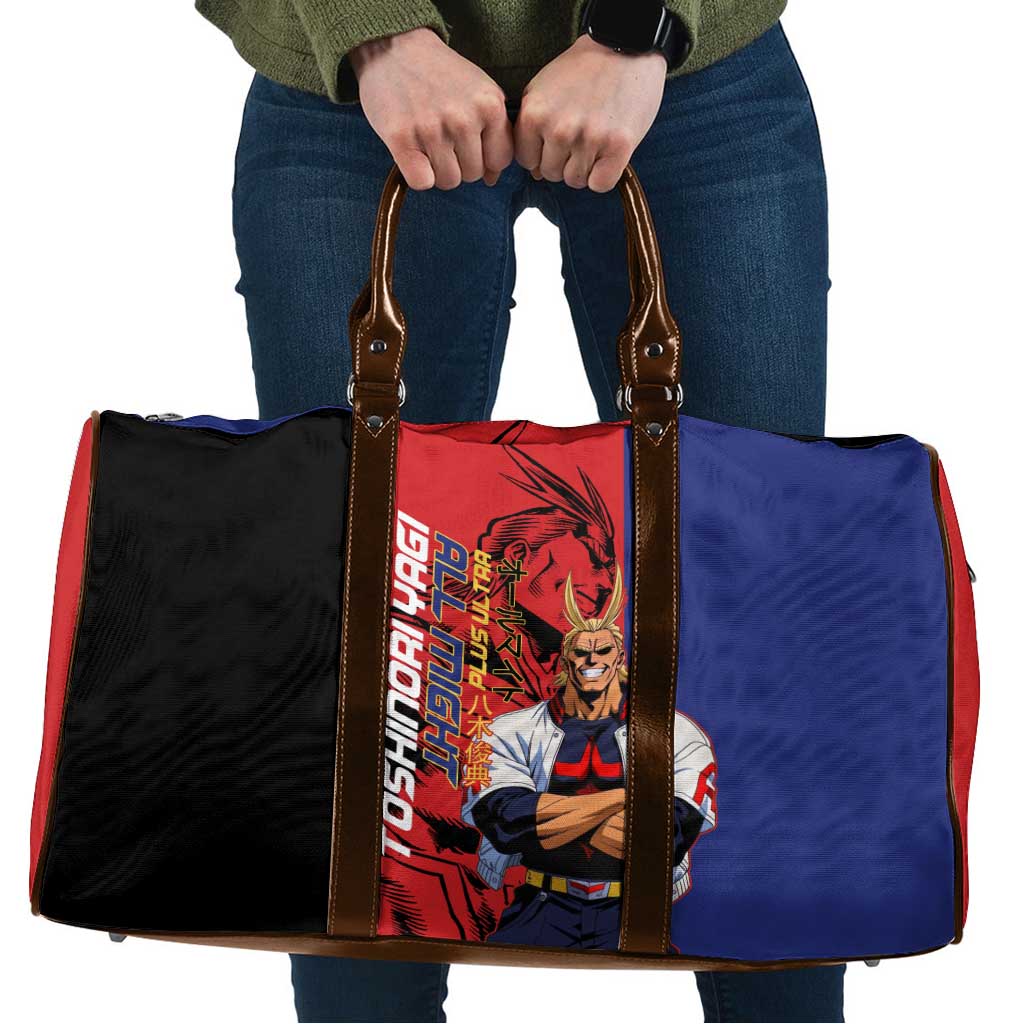 All Might My Hero Academia Travel Bag Red and Blue Theme - The Mazicc
