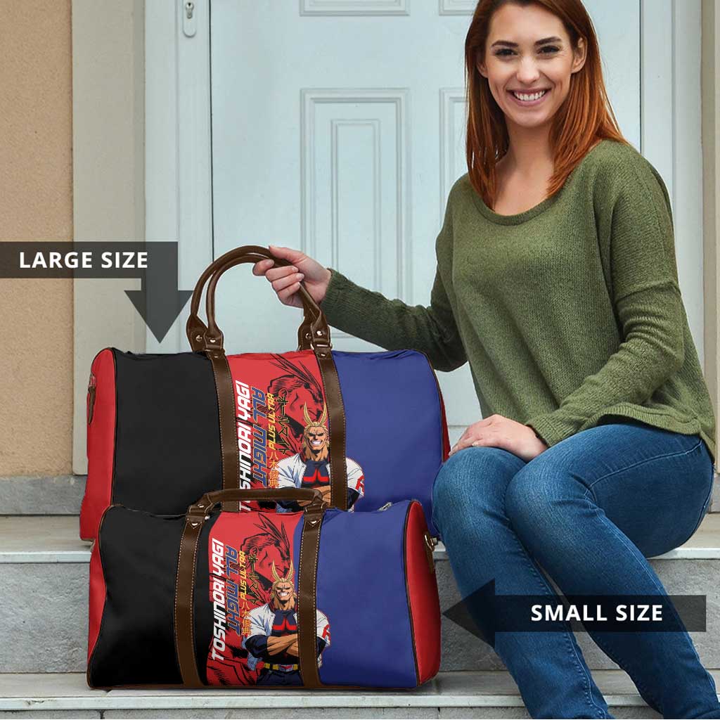 All Might My Hero Academia Travel Bag Red and Blue Theme - The Mazicc