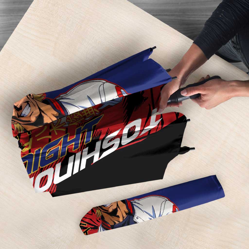 All Might My Hero Academia Umbrella Red and Blue Theme - The Mazicc