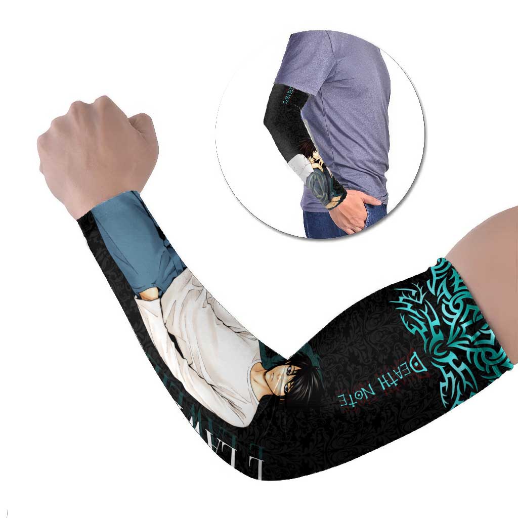 L Lawliet Death Note Arm Sleeves Tribal Anime Fusion Style