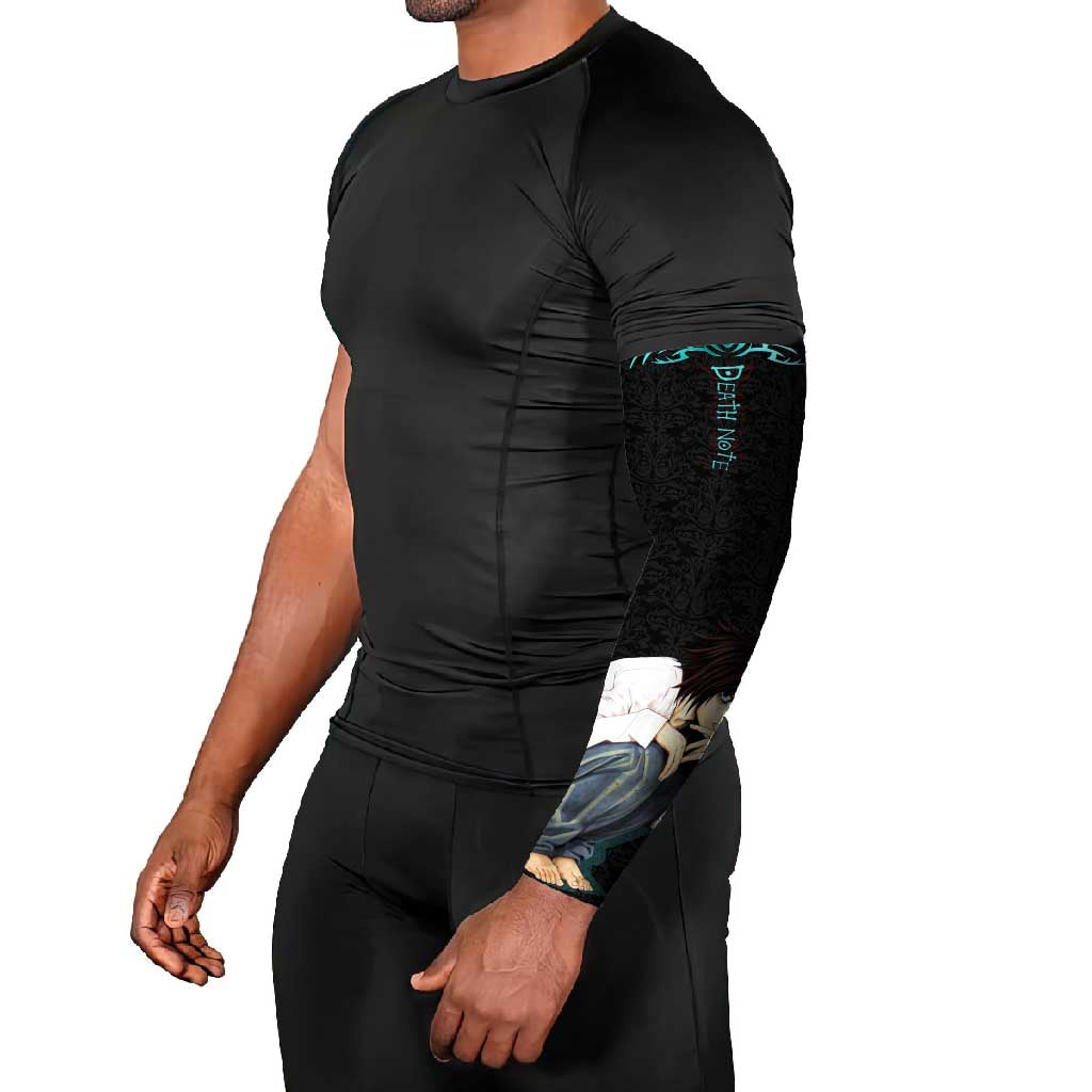 L Lawliet Death Note Arm Sleeves Tribal Anime Fusion Style