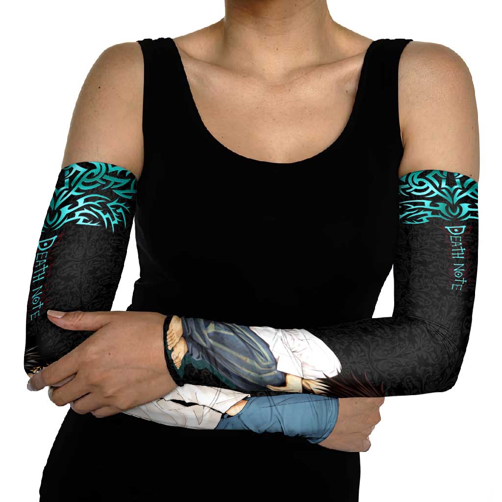 L Lawliet Death Note Arm Sleeves Tribal Anime Fusion Style