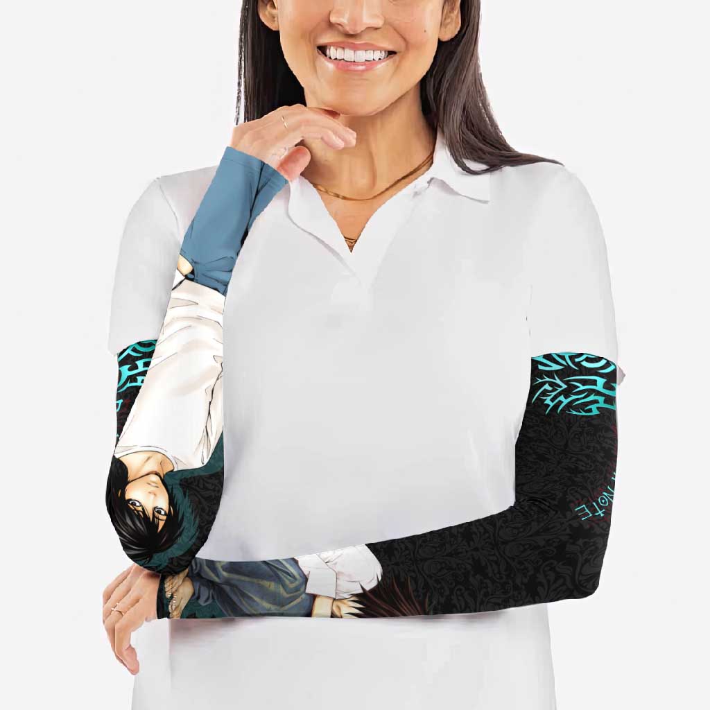 L Lawliet Death Note Arm Sleeves Tribal Anime Fusion Style