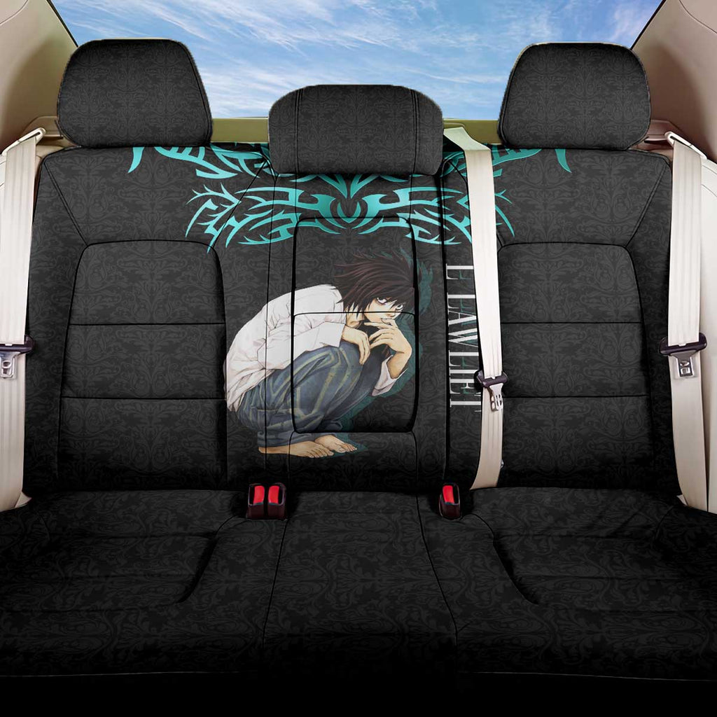 L Lawliet Death Note Back Car Seat Cover Tribal Anime Fusion Style