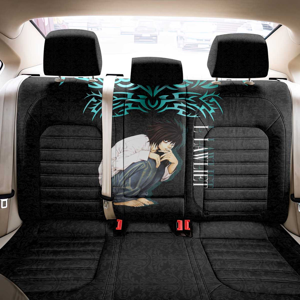 L Lawliet Death Note Back Car Seat Cover Tribal Anime Fusion Style