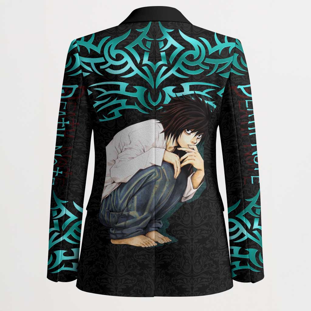 L Lawliet Death Note Blazer Tribal Anime Fusion Style