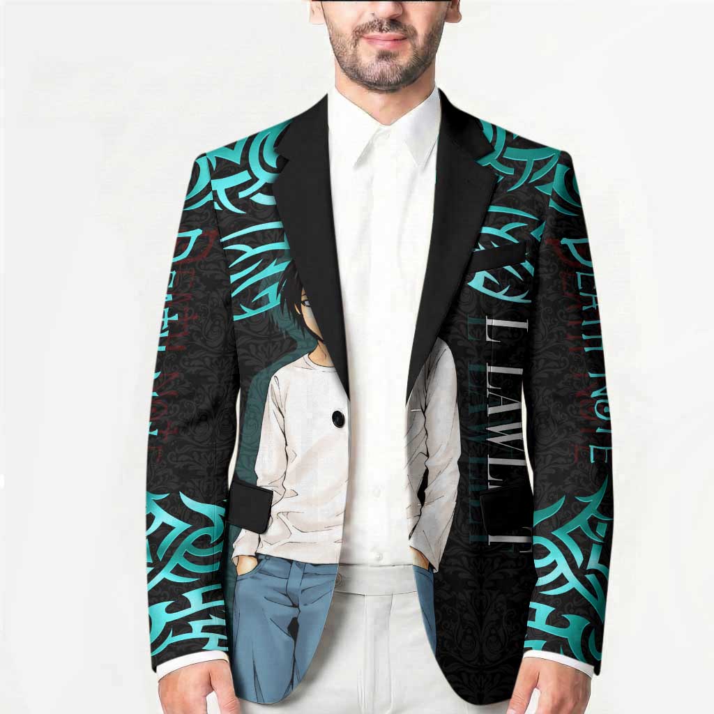 L Lawliet Death Note Blazer Tribal Anime Fusion Style