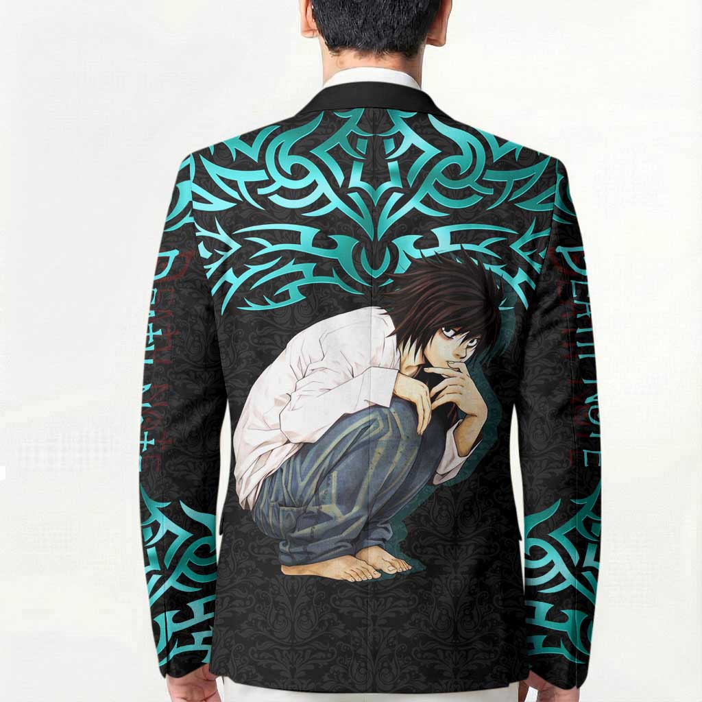 L Lawliet Death Note Blazer Tribal Anime Fusion Style