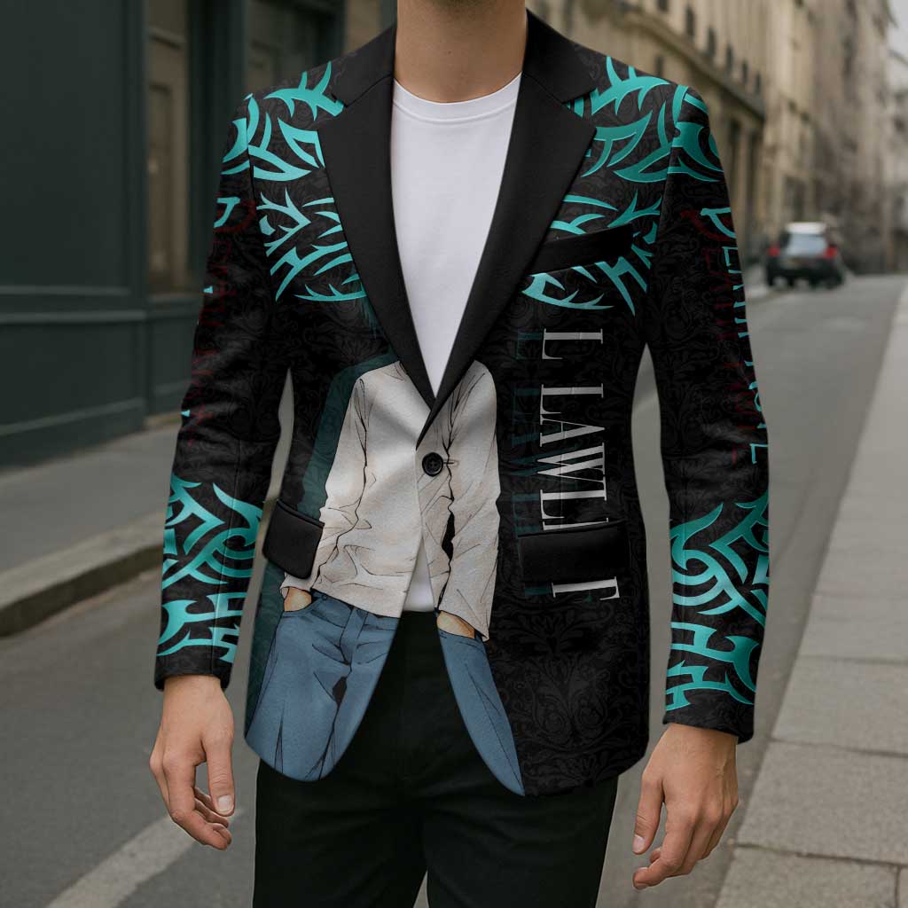 L Lawliet Death Note Blazer Tribal Anime Fusion Style