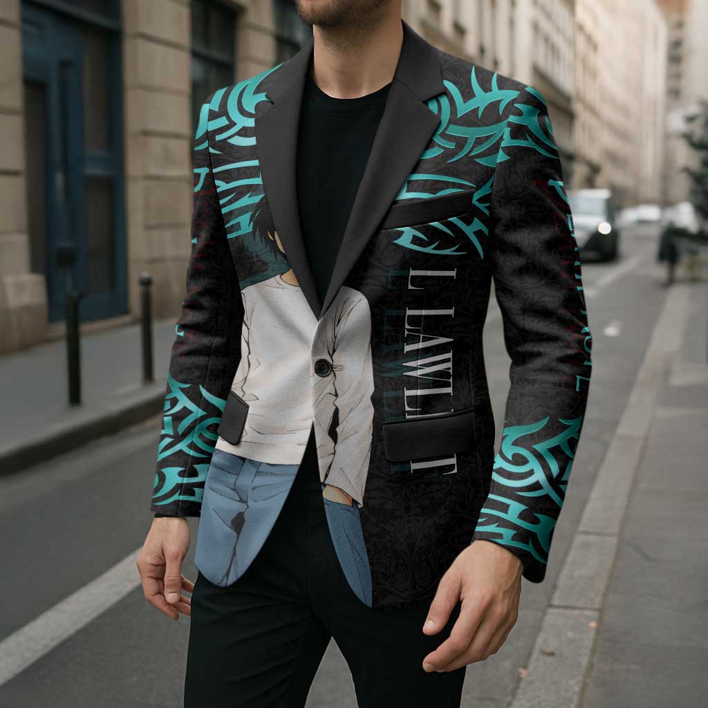 L Lawliet Death Note Blazer Tribal Anime Fusion Style