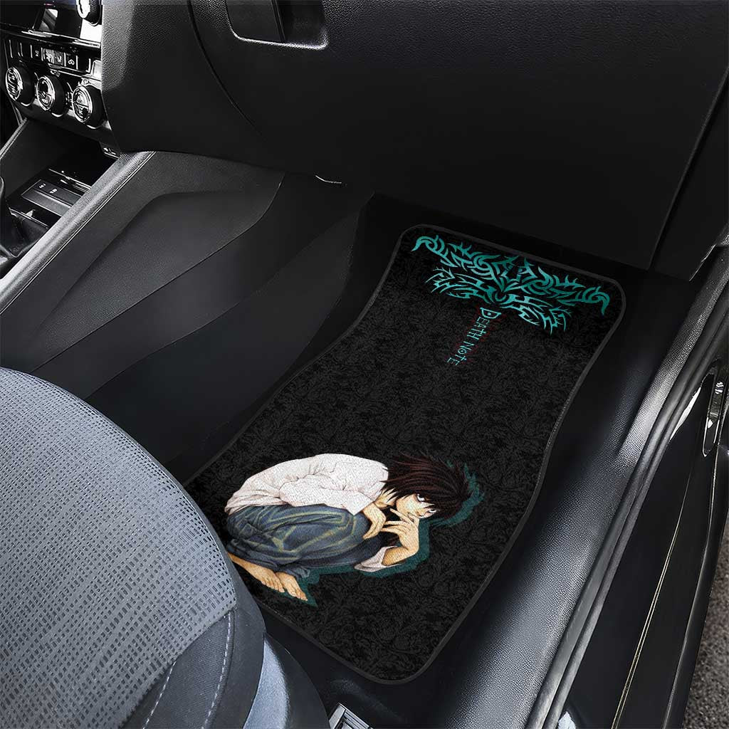 L Lawliet Death Note Car Mats Tribal Anime Fusion Style