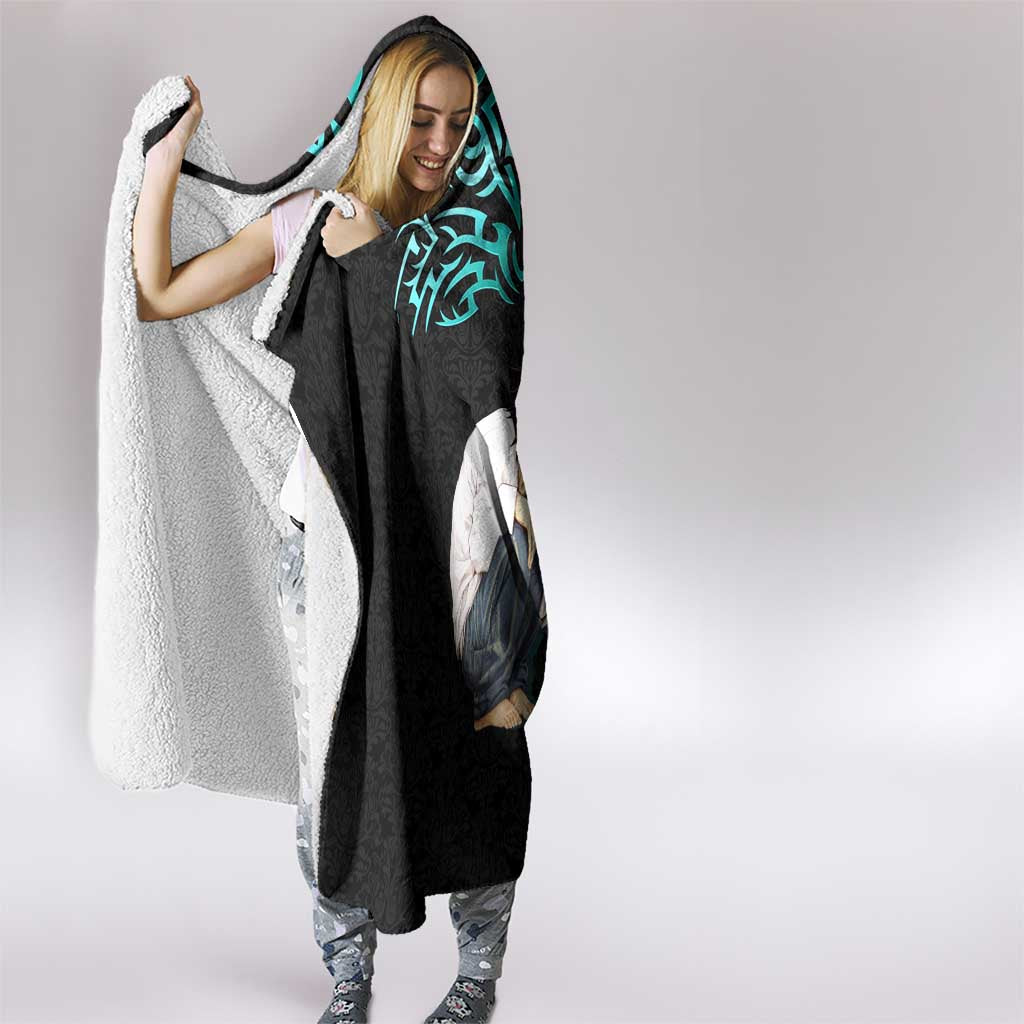 L Lawliet Death Note Hooded Blanket Tribal Anime Fusion Style