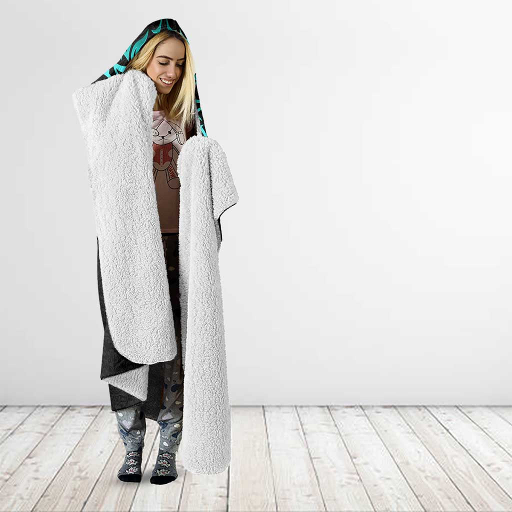 L Lawliet Death Note Hooded Blanket Tribal Anime Fusion Style