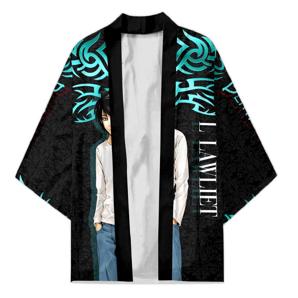 L Lawliet Death Note Kimono Tribal Anime Fusion Style