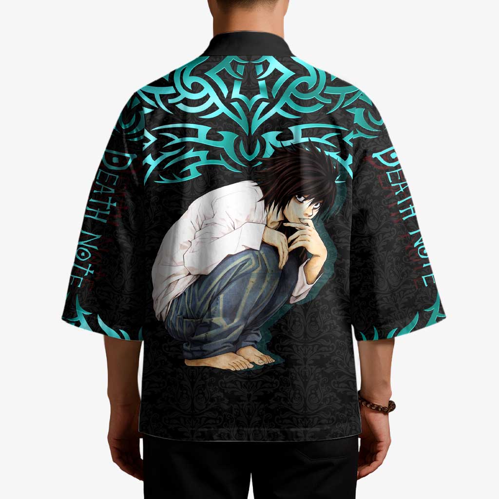L Lawliet Death Note Kimono Tribal Anime Fusion Style
