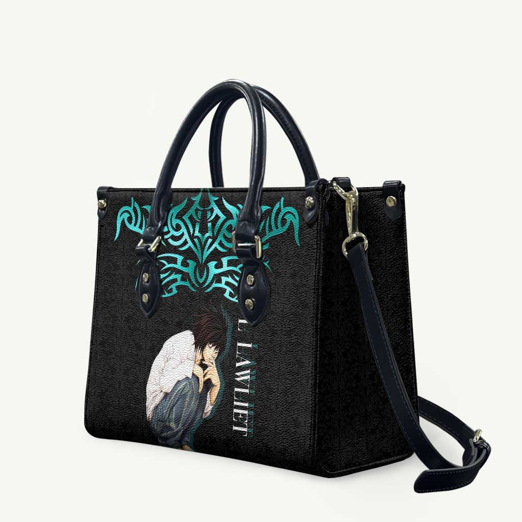 L Lawliet Death Note Leather Bag Tribal Anime Fusion Style