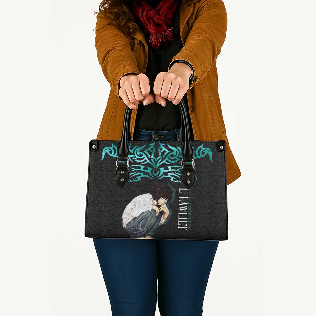 L Lawliet Death Note Leather Bag Tribal Anime Fusion Style