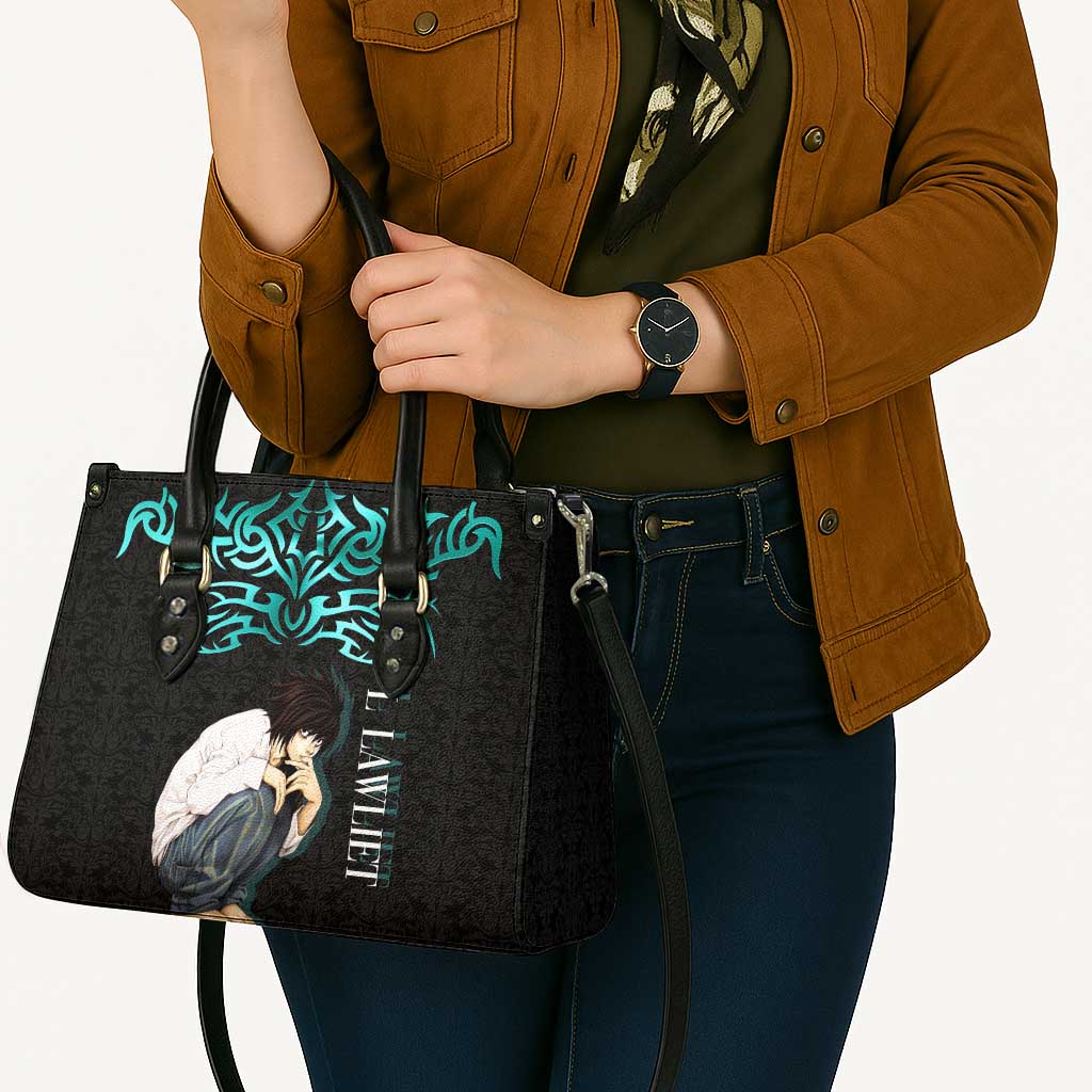 L Lawliet Death Note Leather Bag Tribal Anime Fusion Style