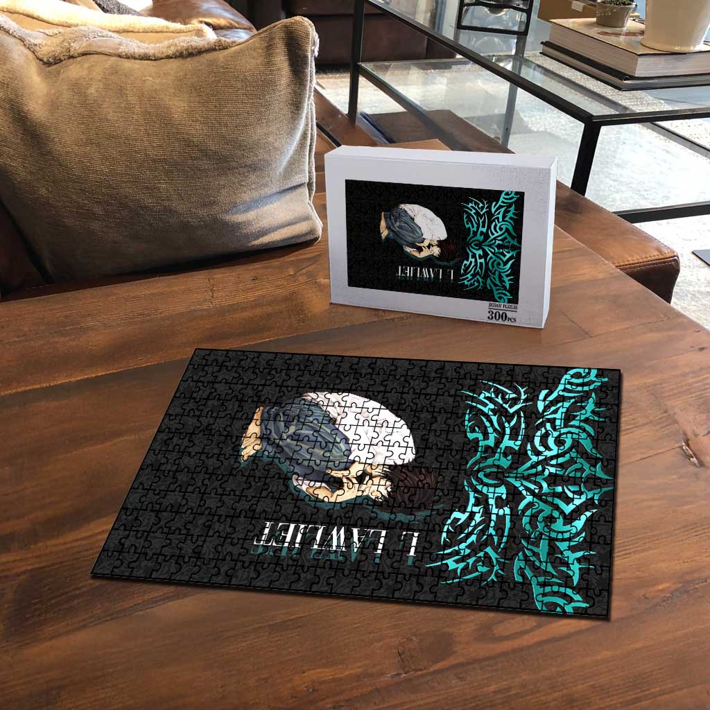 L Lawliet Death Note Puzzle Tribal Anime Fusion Style