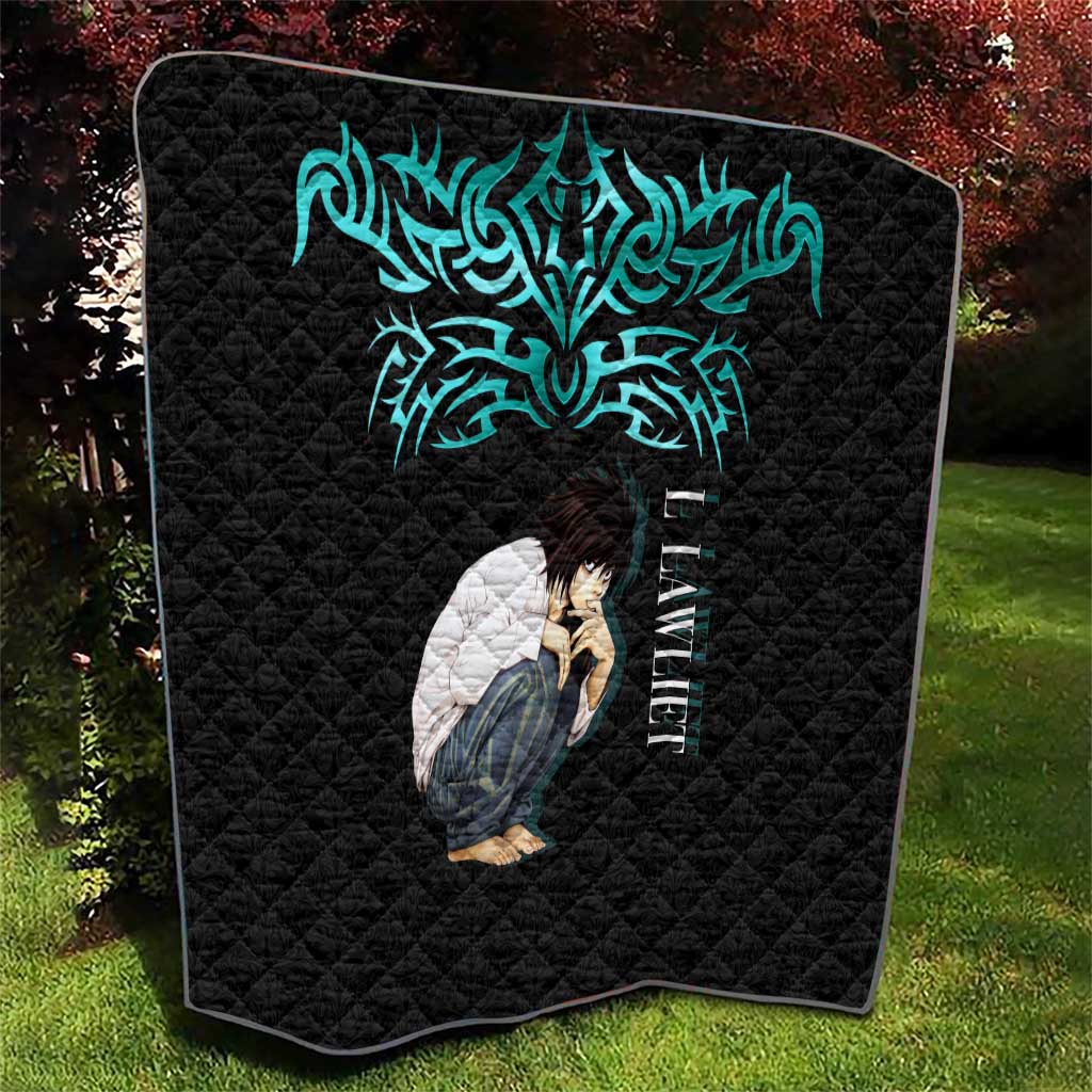 L Lawliet Death Note Quilt Tribal Anime Fusion Style