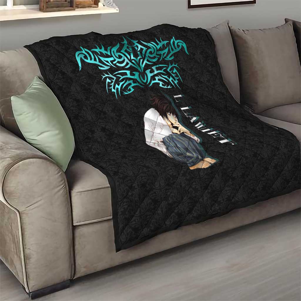 L Lawliet Death Note Quilt Tribal Anime Fusion Style