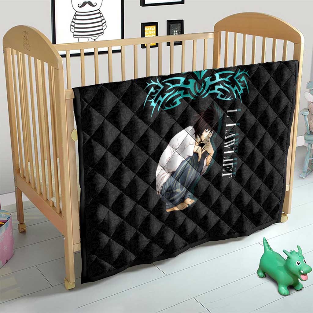 L Lawliet Death Note Quilt Tribal Anime Fusion Style