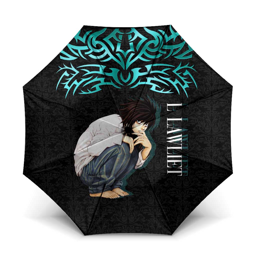 L Lawliet Death Note Umbrella Tribal Anime Fusion Style