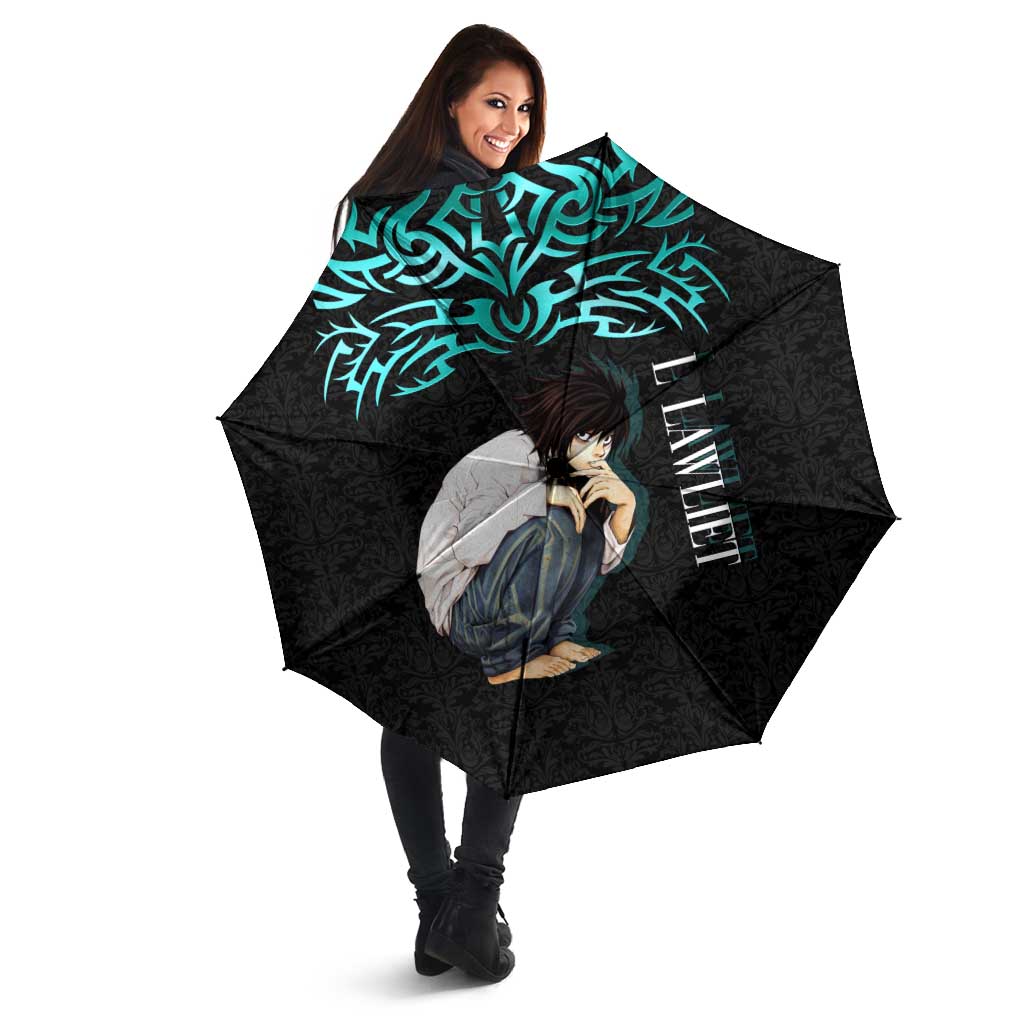 L Lawliet Death Note Umbrella Tribal Anime Fusion Style