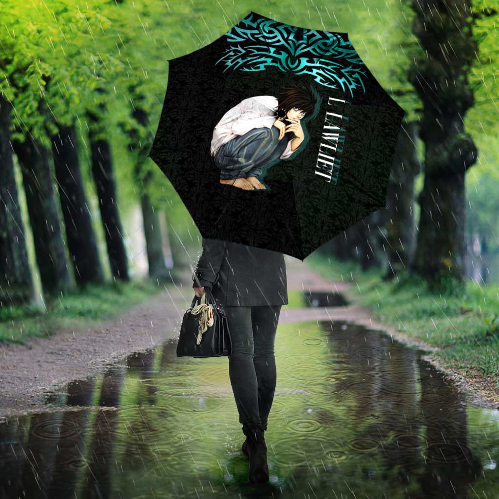 L Lawliet Death Note Umbrella Tribal Anime Fusion Style