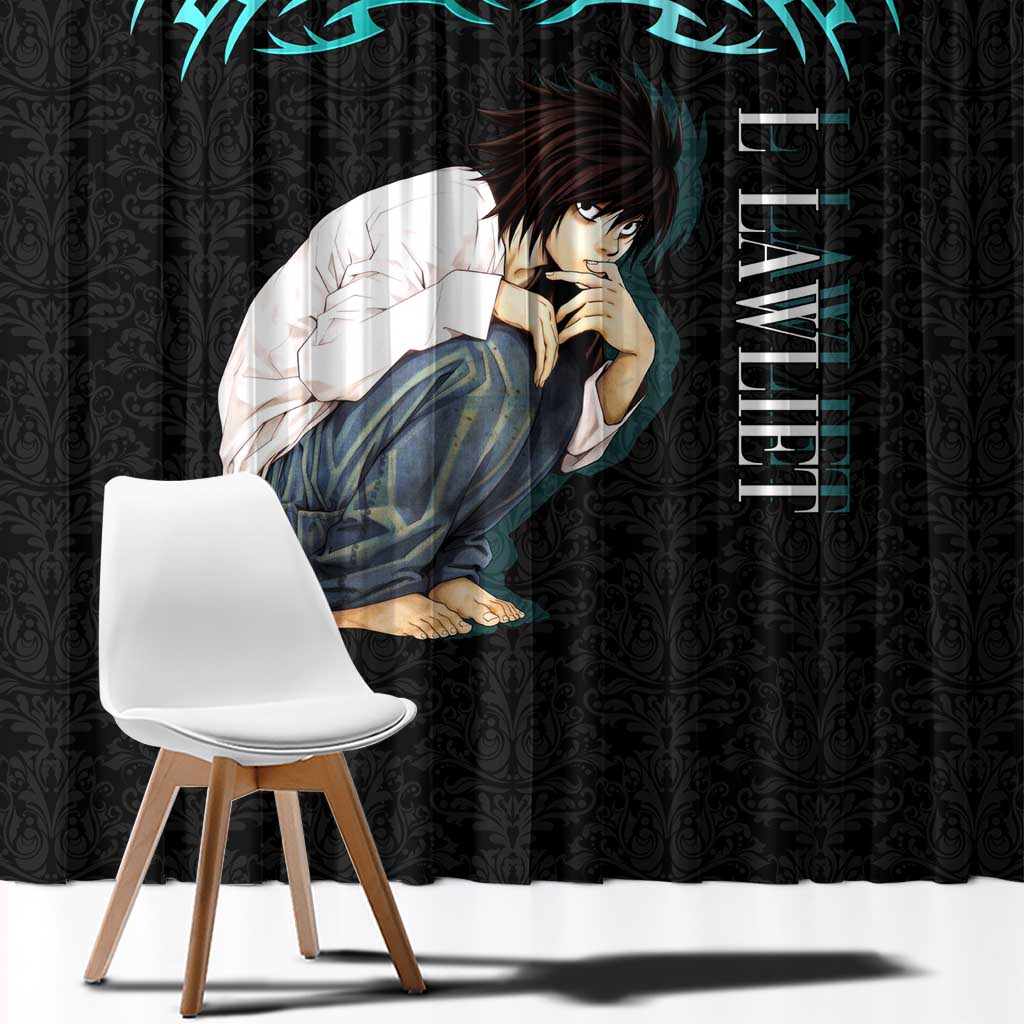 L Lawliet Death Note Window Curtain Tribal Anime Fusion Style